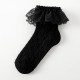 Kids Girls' 5 Pairs Socks 1273 black (small lace) Bear (pink) large lace 1273 white (medium lace) Solid Color Lace Trims Summer Spring Cute School 3-12 Years Kids Girls' 5 Pairs Socks 1273 black (small lace) Bear (pink) large lace 1273 white (medium lace) Solid Color Lace Trims Summer Spring Cute School 3-12 Years