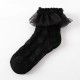 Kids Girls' 5 Pairs Socks 1273 black (small lace) Bear (pink) large lace 1273 white (medium lace) Solid Color Lace Trims Summer Spring Cute School 3-12 Years Kids Girls' 5 Pairs Socks 1273 black (small lace) Bear (pink) large lace 1273 white (medium lace) Solid Color Lace Trims Summer Spring Cute School 3-12 Years