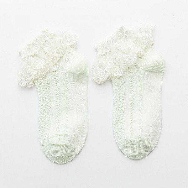 Kids Girls' 5 Pairs Socks 1273 black (small lace) Bear (pink) large lace 1273 white (medium lace) Solid Color Lace Trims Summer Spring Cute School 3-12 Years Kids Girls' 5 Pairs Socks 1273 black (small lace) Bear (pink) large lace 1273 white (medium lace) Solid Color Lace Trims Summer Spring Cute School 3-12 Years