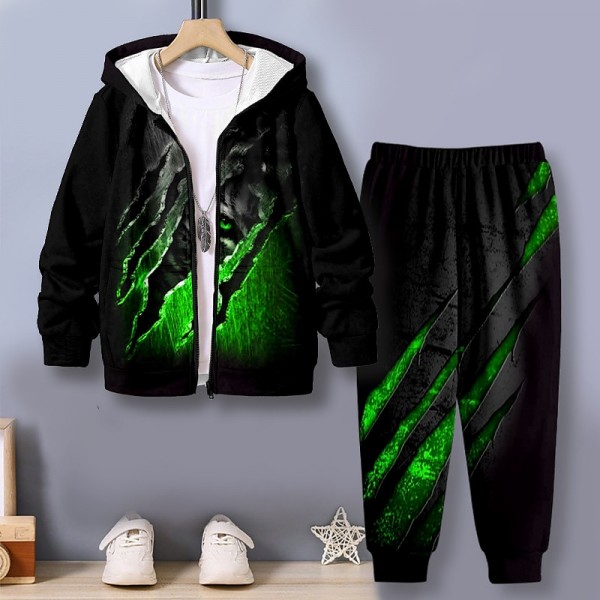 Boys 3D Tiger Hoodie & Pants Set Long Sleeve 3D Printing Fall Winter Active Fashion Cool Polyester Kids 3-12 Years Outdoor Street Vacation Regular Fit Boys 3D Tiger Hoodie & Pants Set Long Sleeve 3D Printing Fall Winter Active Fashion Cool Polyester Kids 3-12 Years Outdoor Street Vacation Regular Fit
