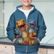 Boys 3D Dinosaur Hoodie Coat Outerwear Long Sleeve 3D Print Fall Winter Fashion Streetwear Cool Polyester Kids 3-12 Years Outdoor Casual Daily Regular Fit Boys 3D Dinosaur Hoodie Coat Outerwear Long Sleeve 3D Print Fall Winter Fashion Streetwear Cool Polyester Kids 3-12 Years Outdoor Casual Daily Regular Fit