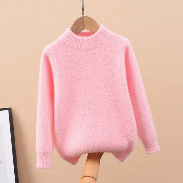 Kids Girls' Sweater Solid Color School Other Prints Long Sleeve Crewneck Active 3-13 Years Spring Black Yellow Pink Kids Girls' Sweater Solid Color School Other Prints Long Sleeve Crewneck Active 3-13 Years Spring Black Yellow Pink