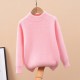 Kids Girls' Sweater Solid Color School Other Prints Long Sleeve Crewneck Active 3-13 Years Spring Black Yellow Pink Kids Girls' Sweater Solid Color School Other Prints Long Sleeve Crewneck Active 3-13 Years Spring Black Yellow Pink