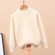 Kids Girls' Sweater Solid Color School Other Prints Long Sleeve Crewneck Active 3-13 Years Spring Black Yellow Pink Kids Girls' Sweater Solid Color School Other Prints Long Sleeve Crewneck Active 3-13 Years Spring Black Yellow Pink