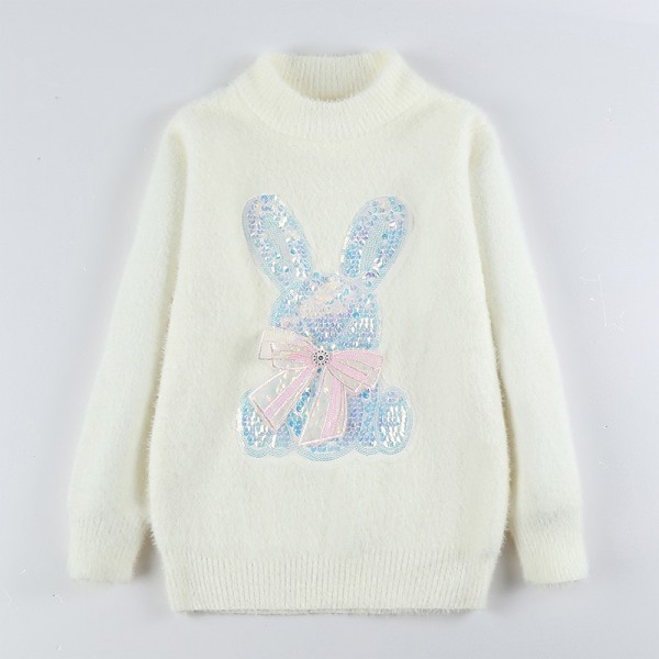 Kids Girls' Sweater Solid Color School Other Prints Long Sleeve Crewneck Active 3-13 Years Spring White Pink Red Kids Girls' Sweater Solid Color School Other Prints Long Sleeve Crewneck Active 3-13 Years Spring White Pink Red