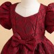 Kids Girls' Party Dress Solid Color Short Sleeve Formal Performance Wedding Elegant Princess Beautiful Cotton Polyester Midi Party Dress Flower Girl's Dress Spring Fall Winter 3-10 Years Wine Red Kids Girls' Party Dress Solid Color Short Sleeve Formal Performance Wedding Elegant Princess Beautiful Cotton Polyester Midi Party Dress Flower Girl's Dress Spring Fall Winter 3-10 Years Wine Red