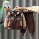 2 Pieces Toddler Boys Jacket & Pants Outfit Stripe Letter Long Sleeve Zipper Cotton Set School Cool Daily Fall Winter 3-7 Years Blue Coffee 2 Pieces Toddler Boys Jacket & Pants Outfit Stripe Letter Long Sleeve Zipper Cotton Set School Cool Daily Fall Winter 3-7 Years Blue Coffee