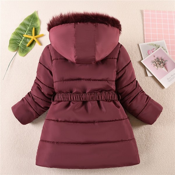 Kids Girls' Down Coat Kids Puffer Jacket Active Pocket School Coat Outerwear 4-12 Years Winter Deep red Black Navy Blue Kids Girls' Down Coat Kids Puffer Jacket Active Pocket School Coat Outerwear 4-12 Years Winter Deep red Black Navy Blue