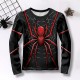 Boys 3D Spider Tee Shirt Long Sleeve 3D Print Fall Winter Sports Fashion Streetwear Polyester Kids 3-12 Years Crew Neck Outdoor Casual Daily Regular Fit