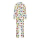 Family Pajamas Graphic Cartoon Home Print Black White Red Long Sleeve Mommy And Me Outfits Active Matching Outfits