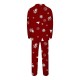 Family Pajamas Graphic Cartoon Home Print Black White Red Long Sleeve Mommy And Me Outfits Active Matching Outfits