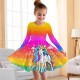 Girls' 3D Unicorn Rainbow Dress Pink Long Sleeve 3D Print Fall Winter Sports & Outdoor Daily Holiday Cute Casual Beautiful Kids 3-12 Years Casual Dress A Line Dress Above Knee Polyester Regular Fit Girls' 3D Unicorn Rainbow Dress Pink Long Sleeve 3D Print Fall Winter Sports & Outdoor Daily Holiday Cute Casual Beautiful Kids 3-12 Years Casual Dress A Line Dress Above Knee Polyester Regular Fit