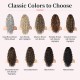 Ponytail Extension Claw Clip In Ponytail Extensions Multi Layered Long Wavy Curly Ponytail Clip On Fake Hair Soft Natural Synthetic Hairpieces for Women Daily - Ash Blonde with Highlights