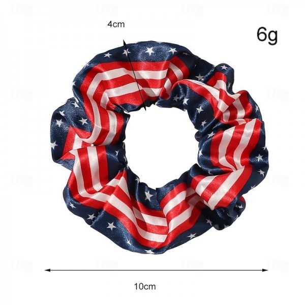 7pcs Patriotic Hair Accessories Set - Vibrant American Flag Scrunchies & Headband - Durable Satin for Independence Day Celebrations - Stylish & Gentle on Hair 7pcs Patriotic Hair Accessories Set - Vibrant American Flag Scrunchies & Headband - Durable Satin for Independence Day Celebrations - Stylish & Gentle on Hair