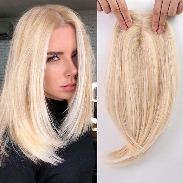 Light Brown & Ash Blonde Hair Toppers for Women Synthetic Hair Toppers Hair Pieces Swiss Base with 3 Clips in Wiglets Toppers for Women with Thinning Hair Grey Hair Hair Loss Light Brown & Ash Blonde Hair Toppers for Women Synthetic Hair Toppers Hair Pieces Swiss Base with 3 Clips in Wiglets Toppers for Women with Thinning Hair Grey Hair Hair Loss