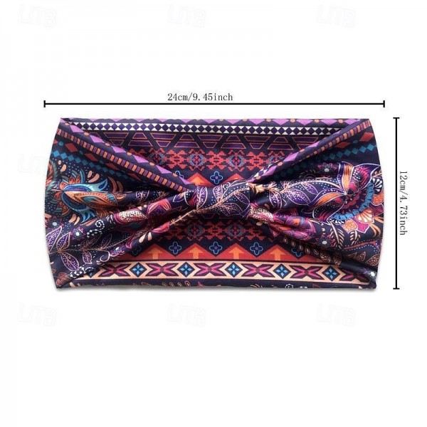 1pc Retro Printing Headband Non Slip Headwear Comfortable Knotted Hair Band Elegant Hair Accessories For Women 1pc Retro Printing Headband Non Slip Headwear Comfortable Knotted Hair Band Elegant Hair Accessories For Women