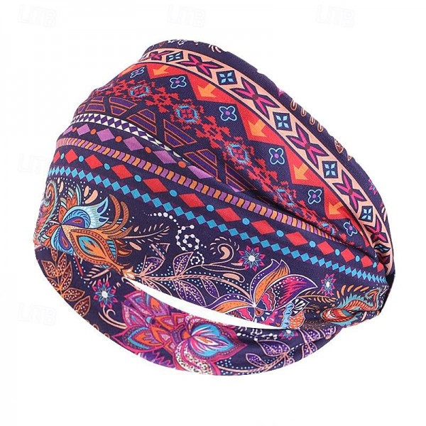 1pc Retro Printing Headband Non Slip Headwear Comfortable Knotted Hair Band Elegant Hair Accessories For Women 1pc Retro Printing Headband Non Slip Headwear Comfortable Knotted Hair Band Elegant Hair Accessories For Women