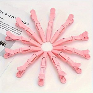 12pcs Solid Color Alligator Hair Clips - Stylish &amp; Chic Hair Accessories for Women and Girls - Durable, Elegant Side Clips Perfect for Fringe Styles