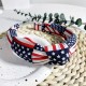 All-American Flag Knotted Headband - Festive Independence Day Hair Accessory for Women - Stylish Patriotic Style All-American Flag Knotted Headband - Festive Independence Day Hair Accessory for Women - Stylish Patriotic Style