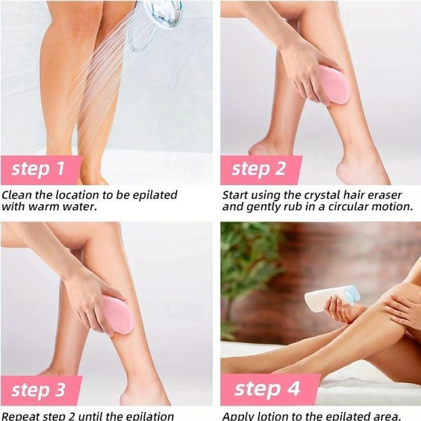 Magic Hair Eraser Device - Effortless &amp; Painless Hair Remover for All Body - Reusable, Washable, Bikini Trimmer &amp; Portable Epilator - Gentle, Long-Lasting Results for Women &amp; Men