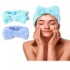 Bliss Women's Spa Headband - 1 Pack Microfiber Makeup Headband with Bow - Hair Band for Washing Face, Facials, Skincare, Shower, Purple/Blue Bliss Women's Spa Headband - 1 Pack Microfiber Makeup Headband with Bow - Hair Band for Washing Face, Facials, Skincare, Shower, Purple/Blue