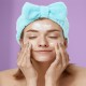 Bliss Women's Spa Headband - 1 Pack Microfiber Makeup Headband with Bow - Hair Band for Washing Face, Facials, Skincare, Shower, Purple/Blue Bliss Women's Spa Headband - 1 Pack Microfiber Makeup Headband with Bow - Hair Band for Washing Face, Facials, Skincare, Shower, Purple/Blue