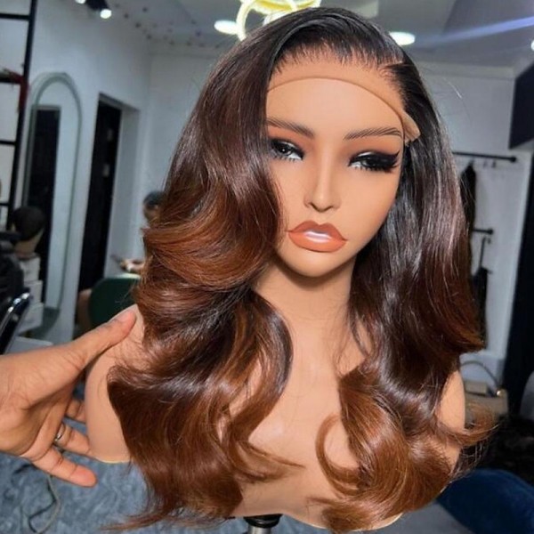 Human Hair 13x4 Lace Front Wig Free Part Brazilian Hair Wavy Multi-color Wig 130% 150% Density Ombre Hair 100% Virgin Glueless Pre-Plucked For Women Long Human Hair Lace Wig Human Hair 13x4 Lace Front Wig Free Part Brazilian Hair Wavy Multi-color Wig 130% 150% Density Ombre Hair 100% Virgin Glueless Pre-Plucked For Women Long Human Hair Lace Wig