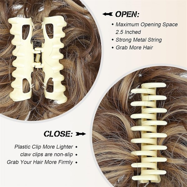 Messy Bun Hair Piece Claw Clip Curly Wavy Faux Hair Bun Tousled Updo Hair Extensions Scrunchie Long Beard Chignon Buns Hair pieces for Women Messy Bun Hair Piece Claw Clip Curly Wavy Faux Hair Bun Tousled Updo Hair Extensions Scrunchie Long Beard Chignon Buns Hair pieces for Women