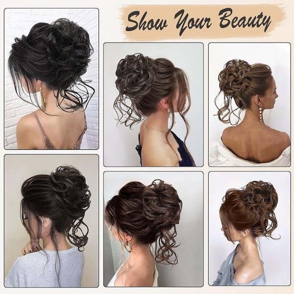 Messy Bun Hair Piece Claw Clip Curly Wavy Faux Hair Bun Tousled Updo Hair Extensions Scrunchie Long Beard Chignon Buns Hair pieces for Women Messy Bun Hair Piece Claw Clip Curly Wavy Faux Hair Bun Tousled Updo Hair Extensions Scrunchie Long Beard Chignon Buns Hair pieces for Women