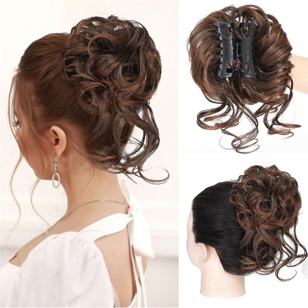 Messy Bun Hair Piece Claw Clip Curly Wavy Faux Hair Bun Tousled Updo Hair Extensions Scrunchie Long Beard Chignon Buns Hair pieces for Women Messy Bun Hair Piece Claw Clip Curly Wavy Faux Hair Bun Tousled Updo Hair Extensions Scrunchie Long Beard Chignon Buns Hair pieces for Women