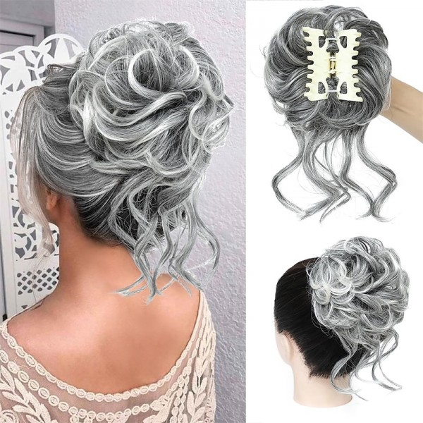 Messy Bun Hair Piece Claw Clip Curly Wavy Faux Hair Bun Tousled Updo Hair Extensions Scrunchie Long Beard Chignon Buns Hair pieces for Women Messy Bun Hair Piece Claw Clip Curly Wavy Faux Hair Bun Tousled Updo Hair Extensions Scrunchie Long Beard Chignon Buns Hair pieces for Women