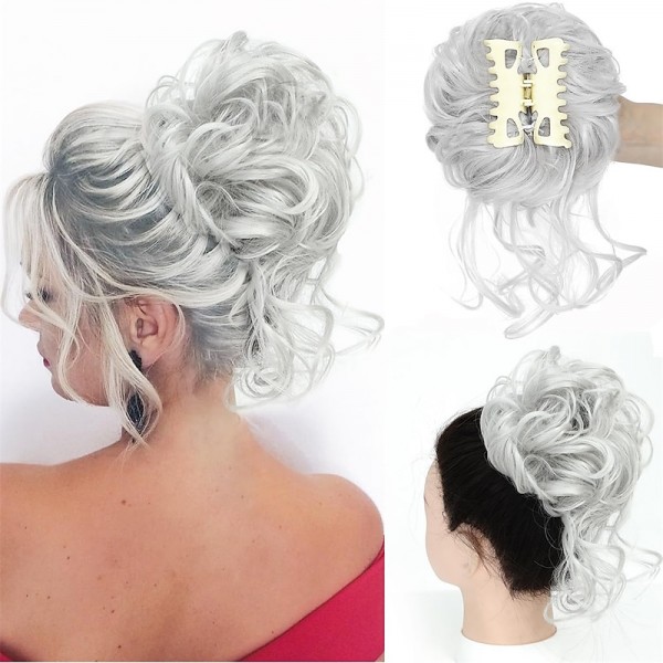 Messy Bun Hair Piece Claw Clip Curly Wavy Faux Hair Bun Tousled Updo Hair Extensions Scrunchie Long Beard Chignon Buns Hair pieces for Women Messy Bun Hair Piece Claw Clip Curly Wavy Faux Hair Bun Tousled Updo Hair Extensions Scrunchie Long Beard Chignon Buns Hair pieces for Women