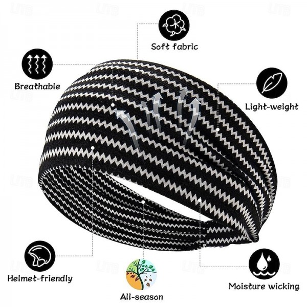 3PCS Wide Boho Headbands for Women and Girls, Elastic Turban Head wrap Non-Slip Hair Bands for Sport Yoga and Running Headband 3 Pack 3PCS Wide Boho Headbands for Women and Girls, Elastic Turban Head wrap Non-Slip Hair Bands for Sport Yoga and Running Headband 3 Pack
