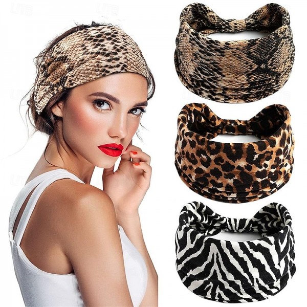 3PCS Wide Boho Headbands for Women and Girls, Elastic Turban Head wrap Non-Slip Hair Bands for Sport Yoga and Running Headband 3 Pack 3PCS Wide Boho Headbands for Women and Girls, Elastic Turban Head wrap Non-Slip Hair Bands for Sport Yoga and Running Headband 3 Pack