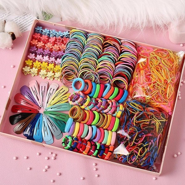 Children's Jewelry Hair Clip Hair Card Princess Hair Rope Baby Hair Ring Gift Box Girl Side Clip Korean Hair Accessories Combination Set With Water Bubble Ball Children's Jewelry Hair Clip Hair Card Princess Hair Rope Baby Hair Ring Gift Box Girl Side Clip Korean Hair Accessories Combination Set With Water Bubble Ball