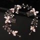 1PC Romantic Rhinestone Headband Elegant Flower Leaf Shaped Hairband With Comb Bridal Wedding Hair Accessories 1PC Romantic Rhinestone Headband Elegant Flower Leaf Shaped Hairband With Comb Bridal Wedding Hair Accessories
