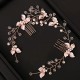 1PC Romantic Rhinestone Headband Elegant Flower Leaf Shaped Hairband With Comb Bridal Wedding Hair Accessories 1PC Romantic Rhinestone Headband Elegant Flower Leaf Shaped Hairband With Comb Bridal Wedding Hair Accessories