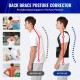 Back Brace Posture Corrector for Men  Women Adjustable Full Back Support, Shoulder Straightener, Upper Lower Back Pain Relief - Scoliosis, Hunchback, Hump, Thoracic, Spine Corrector