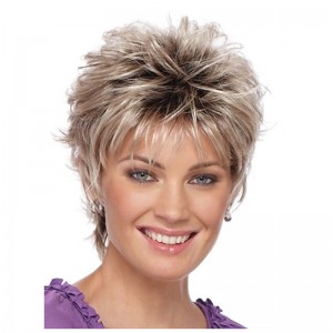 Pixie Cut Wig Brown Wigs for Women Synthetic Wig Short Women's Dark Roots Blonde Wigs Blonde Medium Wigs 6 Inch Pixie Cut Wig Brown Wigs for Women Synthetic Wig Short Women's Dark Roots Blonde Wigs Blonde Medium Wigs 6 Inch