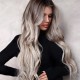 Blonde Long Light Golden Wigs for Women Wigs Synthetic Hair Highlighted Hair Dark Roots Wigs 26 Inch