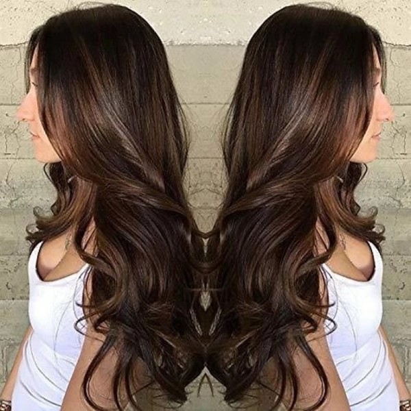 Blonde Long Light Golden Wigs for Women Wigs Synthetic Hair Highlighted Hair Dark Roots Wigs 26 Inch