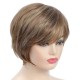 Pixie Cut Layered Short Brown Wigs with Bangs Straight Synthetic Wigs for White Women (Blonde Mixed Brown) Pixie Cut Layered Short Brown Wigs with Bangs Straight Synthetic Wigs for White Women (Blonde Mixed Brown)