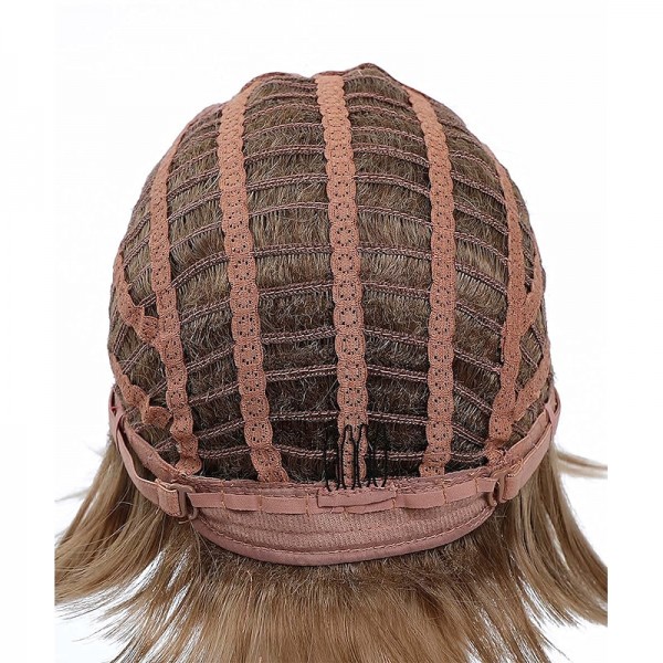 Pixie Cut Layered Short Brown Wigs with Bangs Straight Synthetic Wigs for White Women (Blonde Mixed Brown) Pixie Cut Layered Short Brown Wigs with Bangs Straight Synthetic Wigs for White Women (Blonde Mixed Brown)