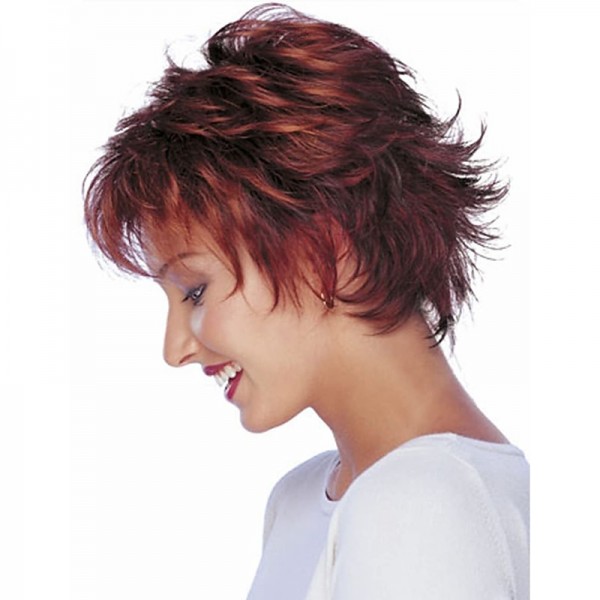 Pixie Cut Layered Short Brown Wigs with Bangs Straight Synthetic Wigs for White Women (Blonde Mixed Brown) Pixie Cut Layered Short Brown Wigs with Bangs Straight Synthetic Wigs for White Women (Blonde Mixed Brown)