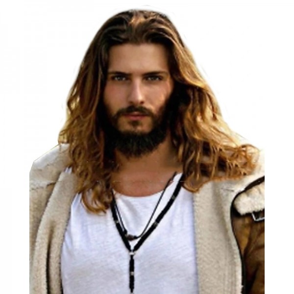 Aquaman Cosplay Cosplay Wigs Men‘s Middle Part 26 inch Heat Resistant Fiber Curly Black Brown Adults‘ Anime Wig Halloween Wig Aquaman Cosplay Cosplay Wigs Men‘s Middle Part 26 inch Heat Resistant Fiber Curly Black Brown Adults‘ Anime Wig Halloween Wig
