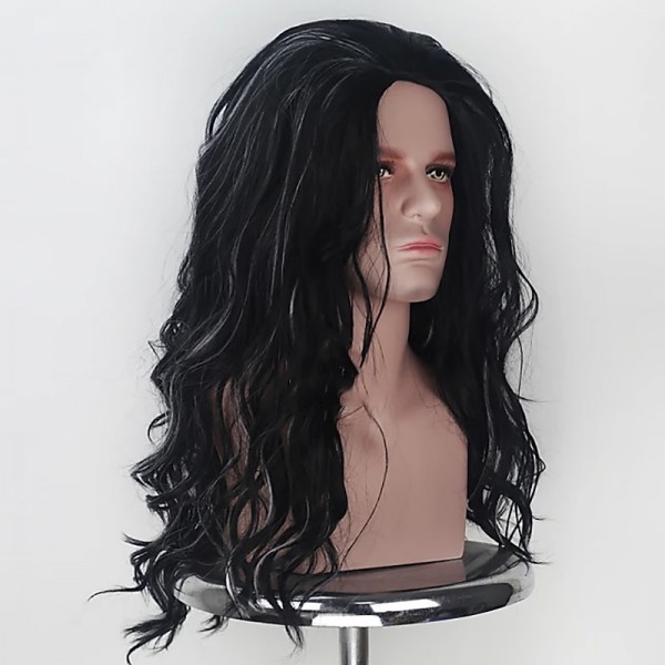Aquaman Cosplay Cosplay Wigs Men‘s Middle Part 26 inch Heat Resistant Fiber Curly Black Brown Adults‘ Anime Wig Halloween Wig Aquaman Cosplay Cosplay Wigs Men‘s Middle Part 26 inch Heat Resistant Fiber Curly Black Brown Adults‘ Anime Wig Halloween Wig