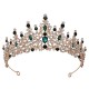 Bride Headdress Luxury Crystal Rhinestone Baroque Handmade Colorful Crystal Rhinestione Crown Multicolor Tiara Accessory Bridal Headdress Bride Headdress Luxury Crystal Rhinestone Baroque Handmade Colorful Crystal Rhinestione Crown Multicolor Tiara Accessory Bridal Headdress
