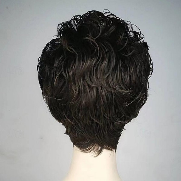 Ladies Wig, Short Fluffy Curly Hair, Natural Heat-Resistant Synthetic Wig, Suitable for Parties, Parties and Daily Use Ladies Wig, Short Fluffy Curly Hair, Natural Heat-Resistant Synthetic Wig, Suitable for Parties, Parties and Daily Use