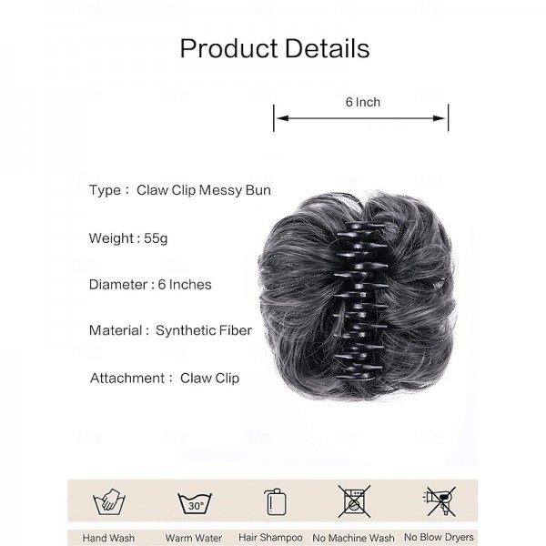 Claw Clip Hair Piece 100% Real Human Hair Buns Wavy Curly Chignon Hair Bun Extensions Tousled Updo Hair Buns Claw Ponytail Hairpieces Hair Scrunchie with Clip for Women Claw Clip Hair Piece 100% Real Human Hair Buns Wavy Curly Chignon Hair Bun Extensions Tousled Updo Hair Buns Claw Ponytail Hairpieces Hair Scrunchie with Clip for Women