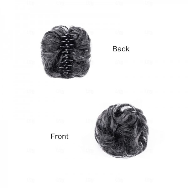 Claw Clip Hair Piece 100% Real Human Hair Buns Wavy Curly Chignon Hair Bun Extensions Tousled Updo Hair Buns Claw Ponytail Hairpieces Hair Scrunchie with Clip for Women Claw Clip Hair Piece 100% Real Human Hair Buns Wavy Curly Chignon Hair Bun Extensions Tousled Updo Hair Buns Claw Ponytail Hairpieces Hair Scrunchie with Clip for Women